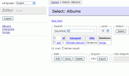 Adminer Editor &ndash; obrázok